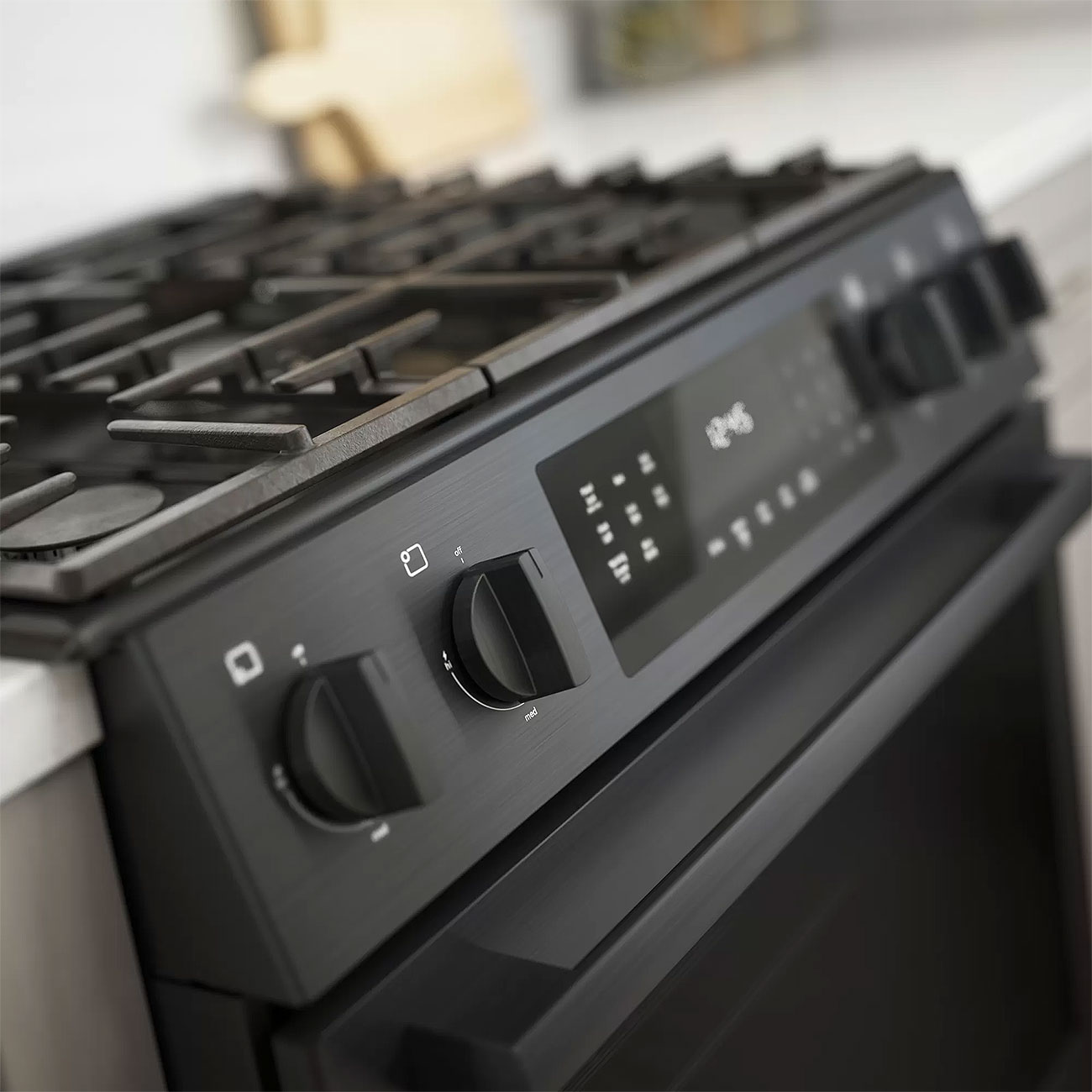 Bosch 800 Series 30 In. Black Stainless Steel Slide-In Gas Range - HGI8046UC