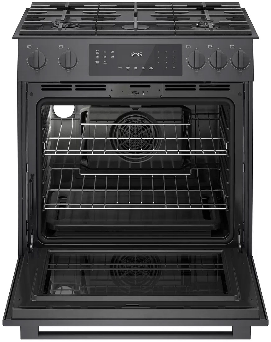 Bosch 800 Series 30 In. Black Stainless Steel Slide-In Gas Range - HGI8046UC
