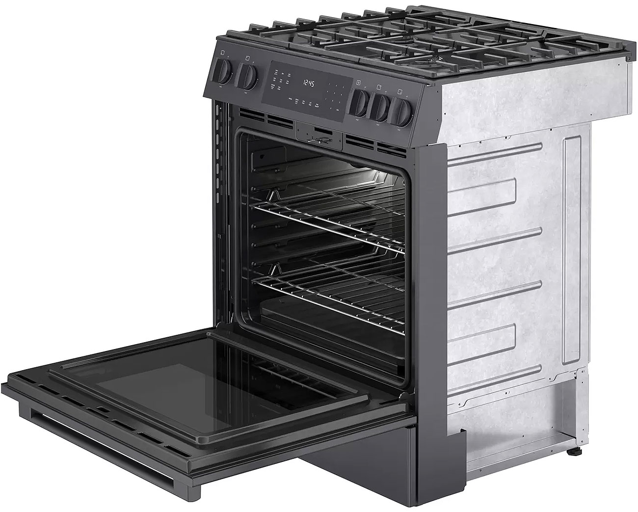 Bosch 800 Series 30 In. Black Stainless Steel Slide-In Gas Range - HGI8046UC