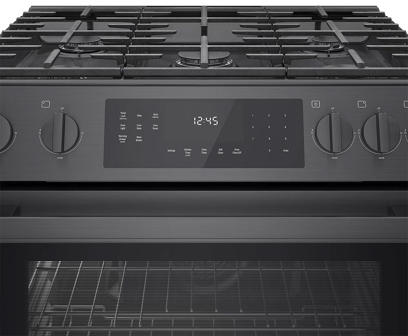 Bosch 800 Series 30 In. Black Stainless Steel Slide-In Gas Range - HGI8046UC