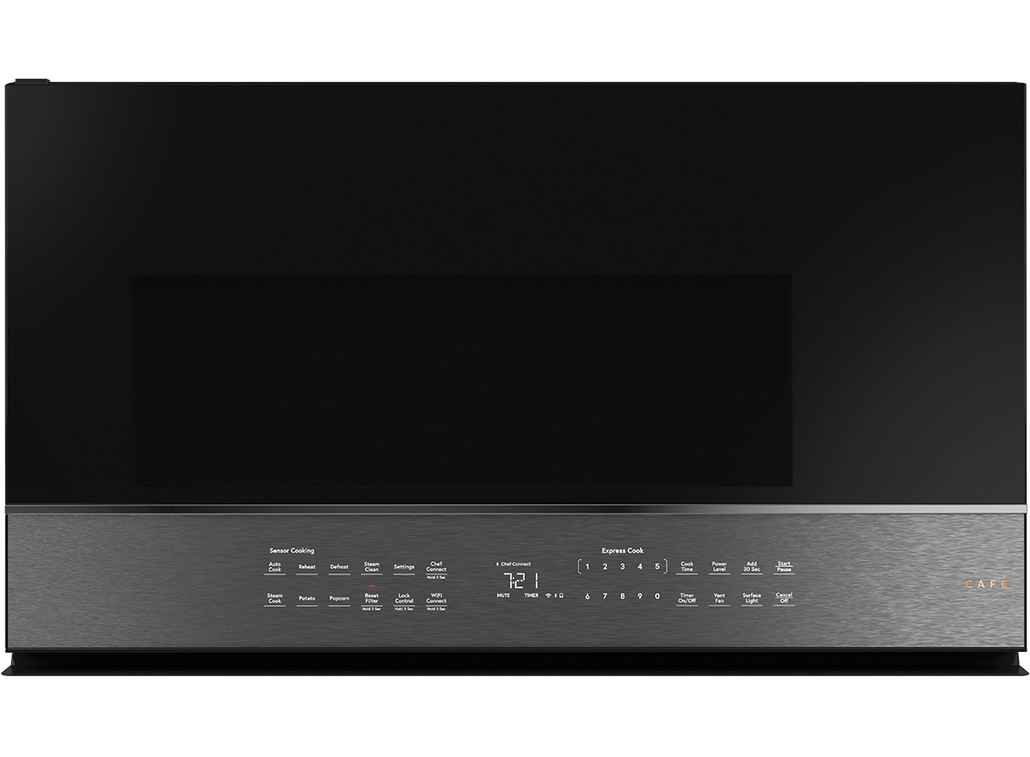 Cafe 2.1 Cu. Ft. Platinum Over-The-Range Microwave Oven - CVM721M2NS5