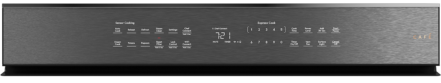 Cafe 2.1 Cu. Ft. Platinum Over-The-Range Microwave Oven - CVM721M2NS5