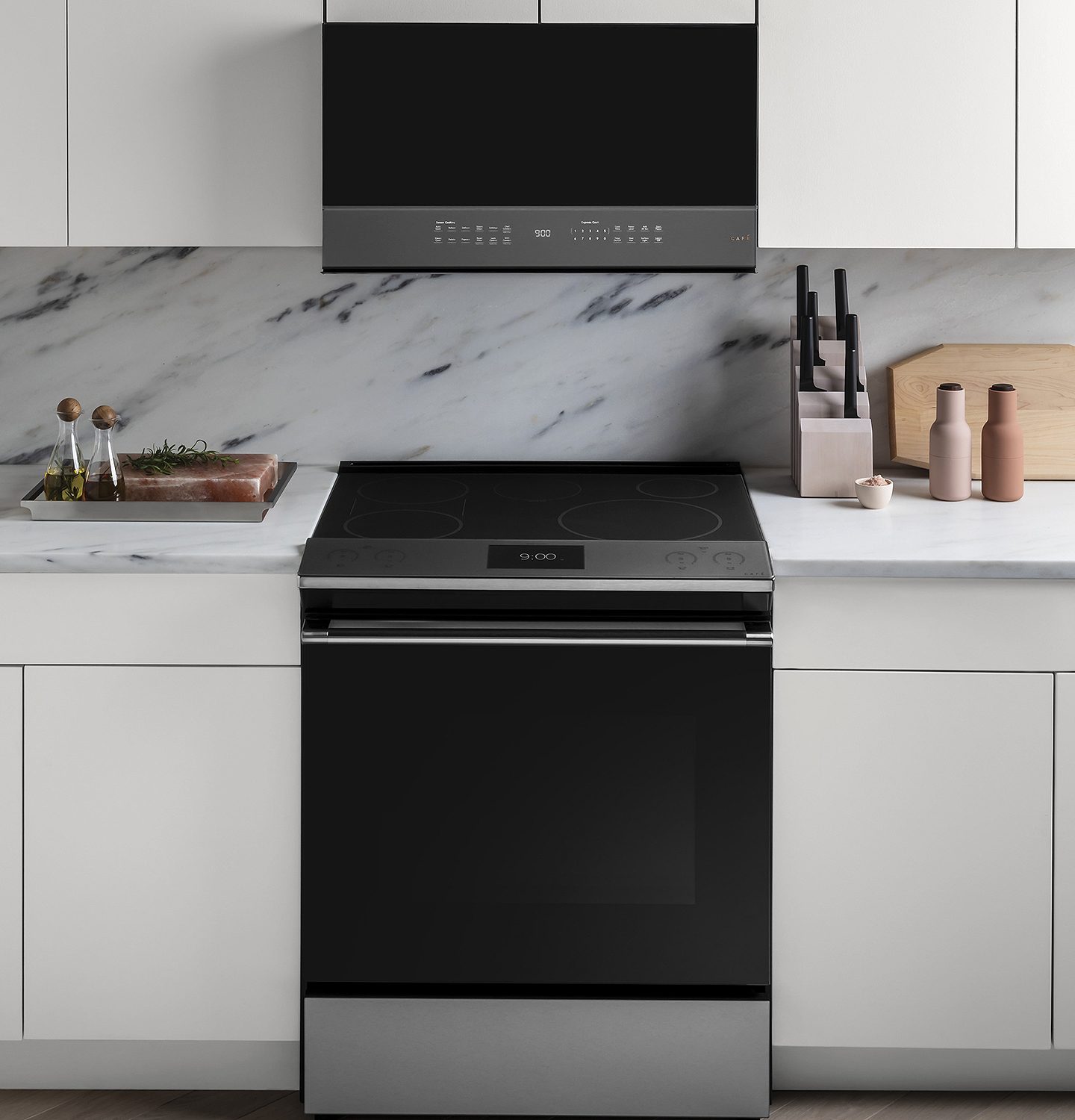 Cafe 2.1 Cu. Ft. Platinum Over-The-Range Microwave Oven - CVM721M2NS5