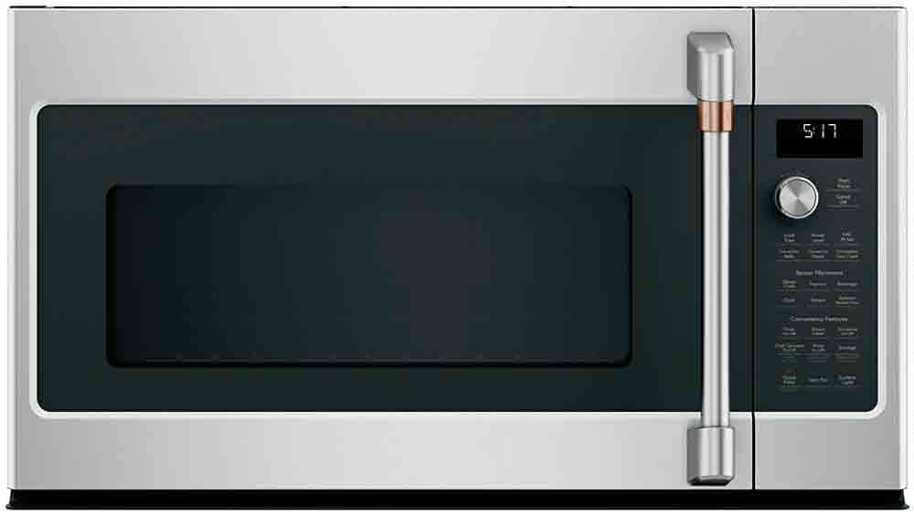 Cafe 2.1 Cu. Ft. Stainless Steel With Brushed Stainless Over-The-Range Microwave Oven - CVM521P2MS1