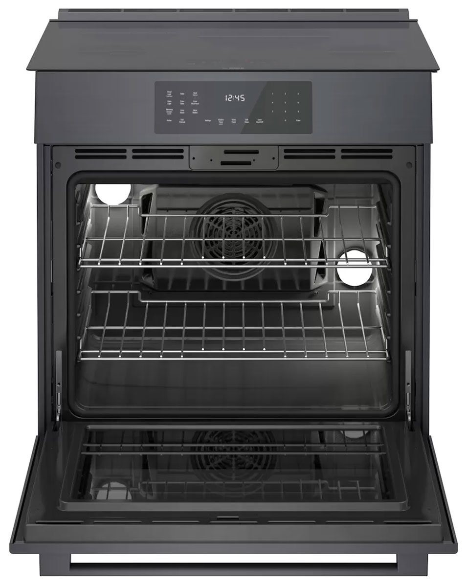 Bosch 800 Series 30 In. Black Stainless Steel Slide-In Induction Range - HII8047U