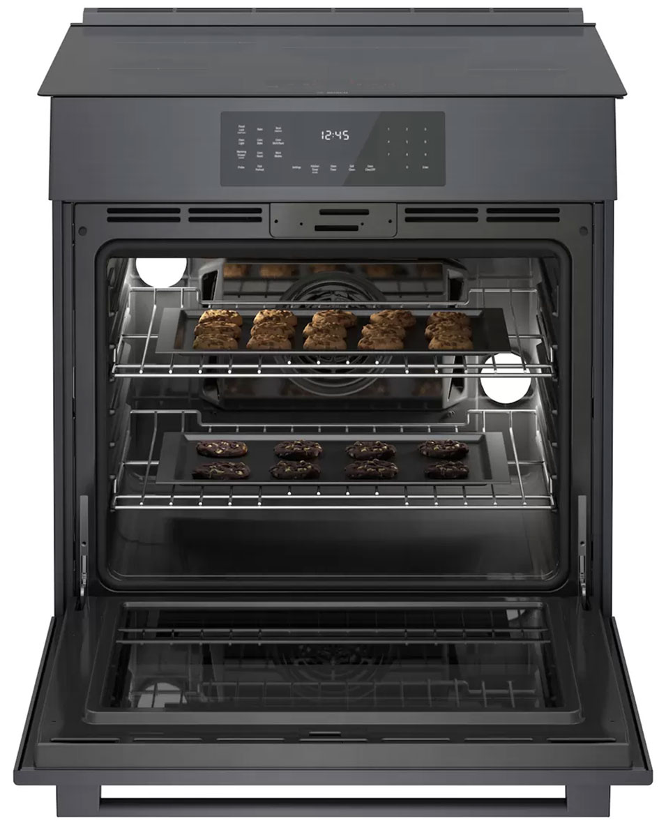 Bosch 800 Series 30 In. Black Stainless Steel Slide-In Induction Range - HII8047U