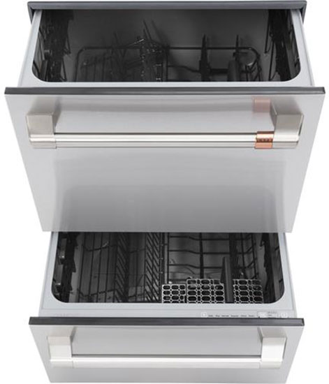Cafe 24\" Stainless Steel With Brushed Stainless Dishwasher Drawer - CDD420P2TS1
