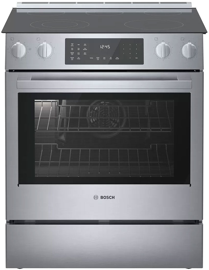 Bosch 800 Series 30 In. Stainless Steel Electric Slide-In Range - HEI8056U