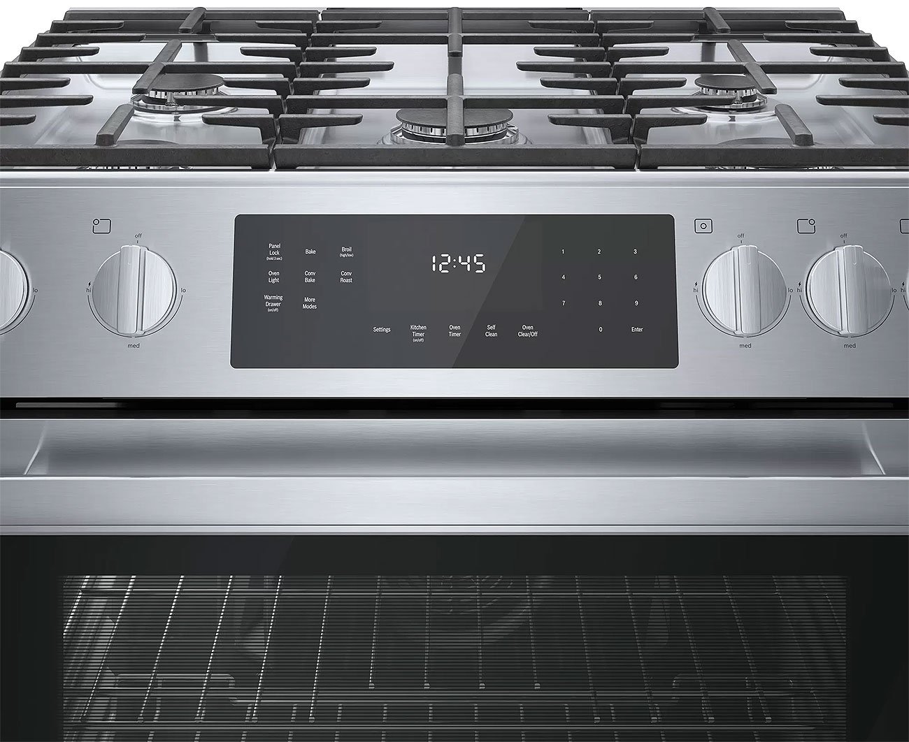 Bosch 800 Series 30 In. Stainless Steel Gas Slide-In Range - HGI8056UC