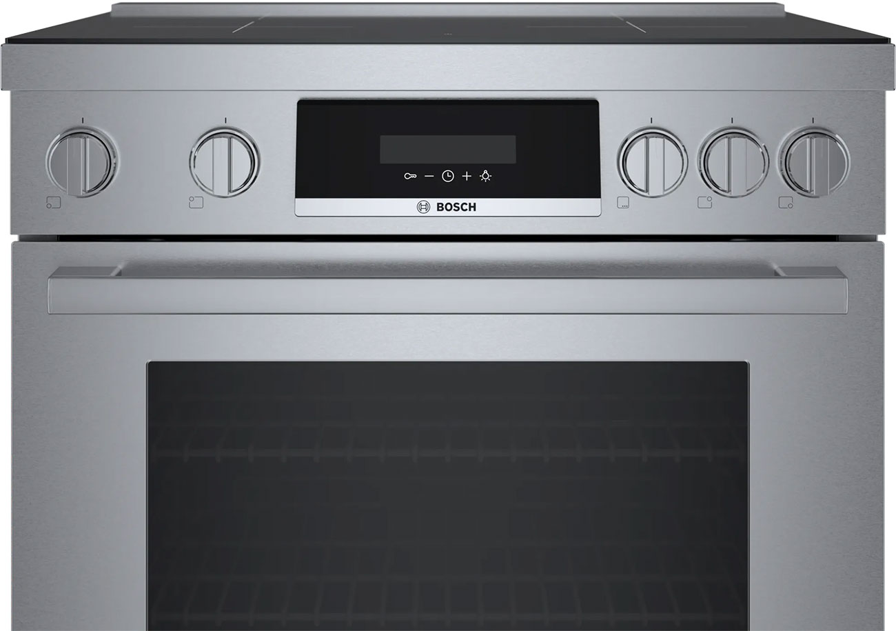 Bosch 800 Series 30 In. Stainless Steel Industrial Style Induction Range - HIS8055U 6 Bosch 800 Series 30 In. Stainless Steel Industrial Style Induction Range - HIS8055U