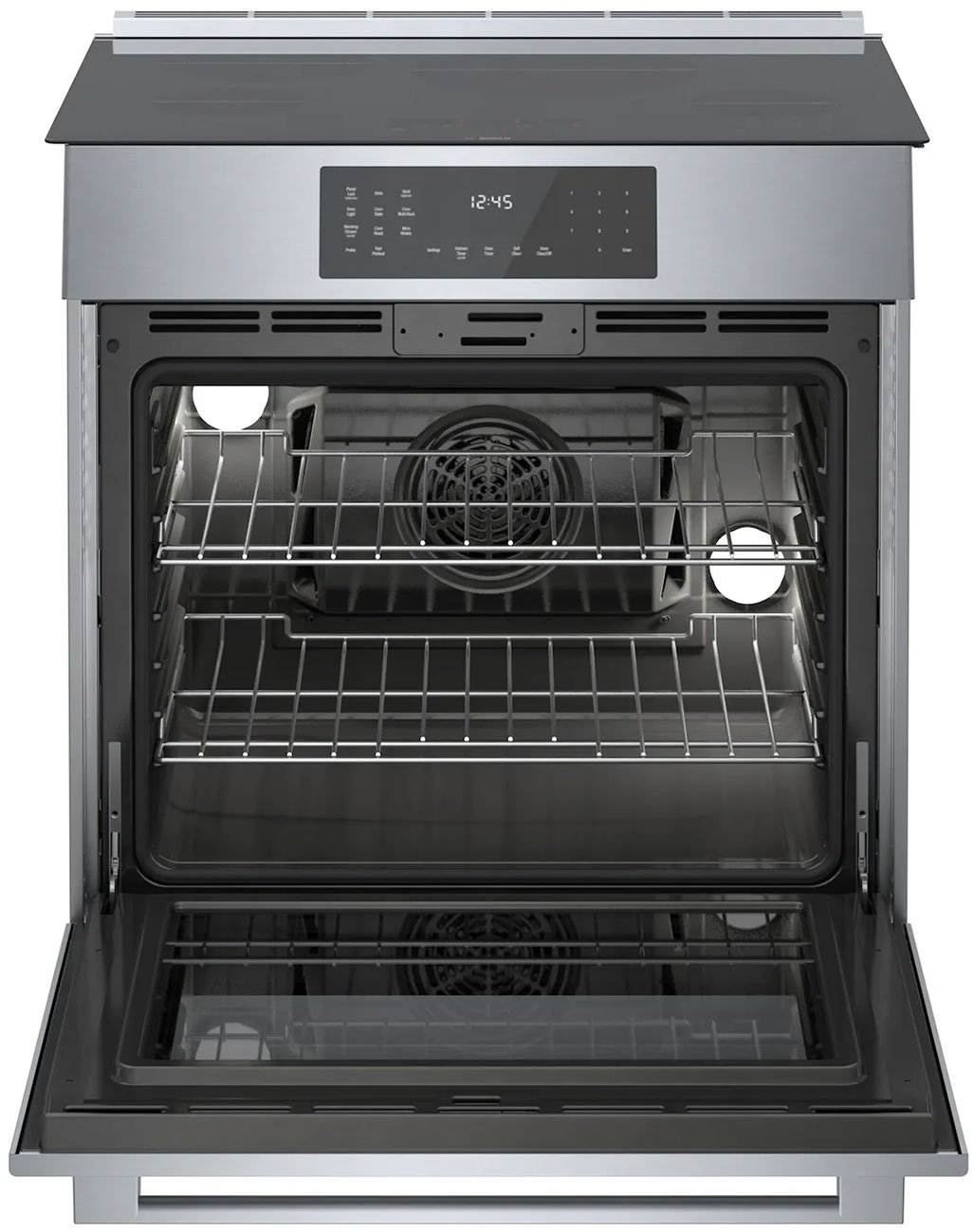 Bosch 800 Series 30 In. Stainless Steel Slide-In Induction Range - HII8057U