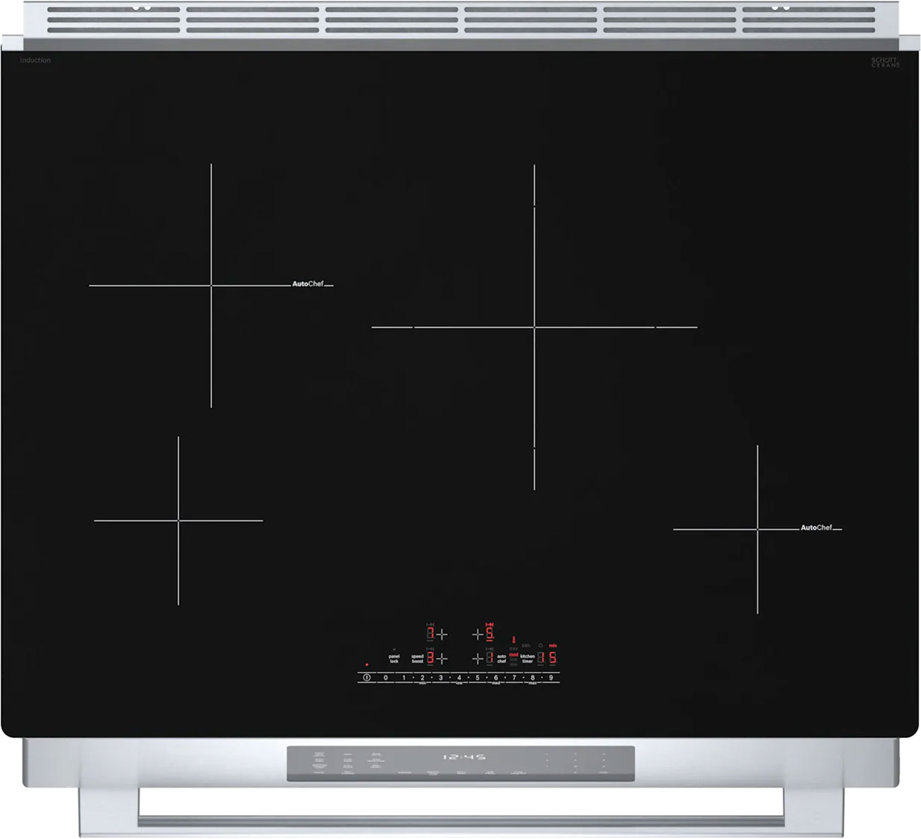 Bosch 800 Series 30 In. Stainless Steel Slide-In Induction Range - HII8057U 6 Bosch 800 Series 30 In. Stainless Steel Slide-In Induction Range - HII8057U