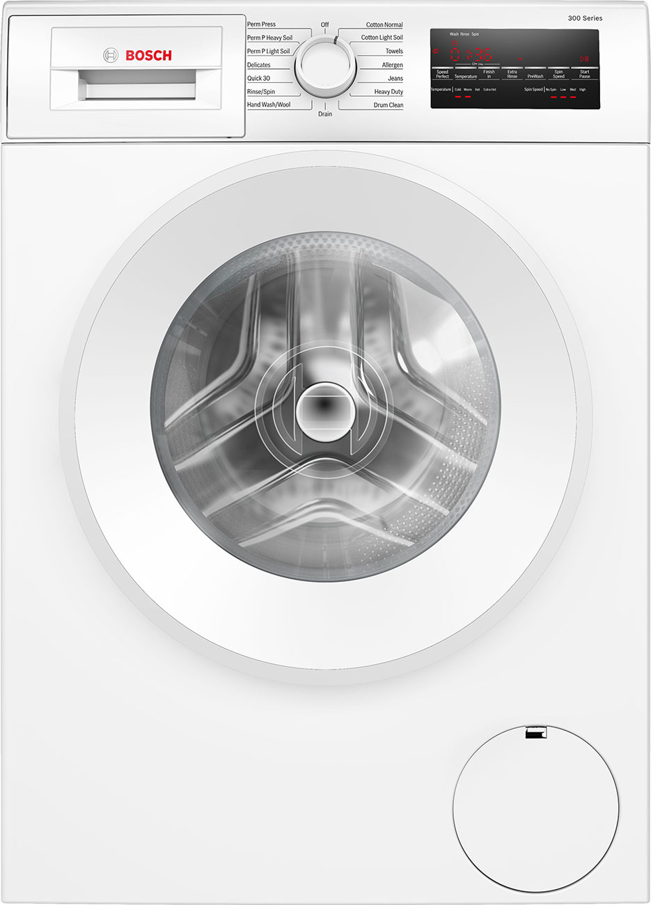 Bosch 300 Series Compact Washer 24-Inch in White - WGA14400UC