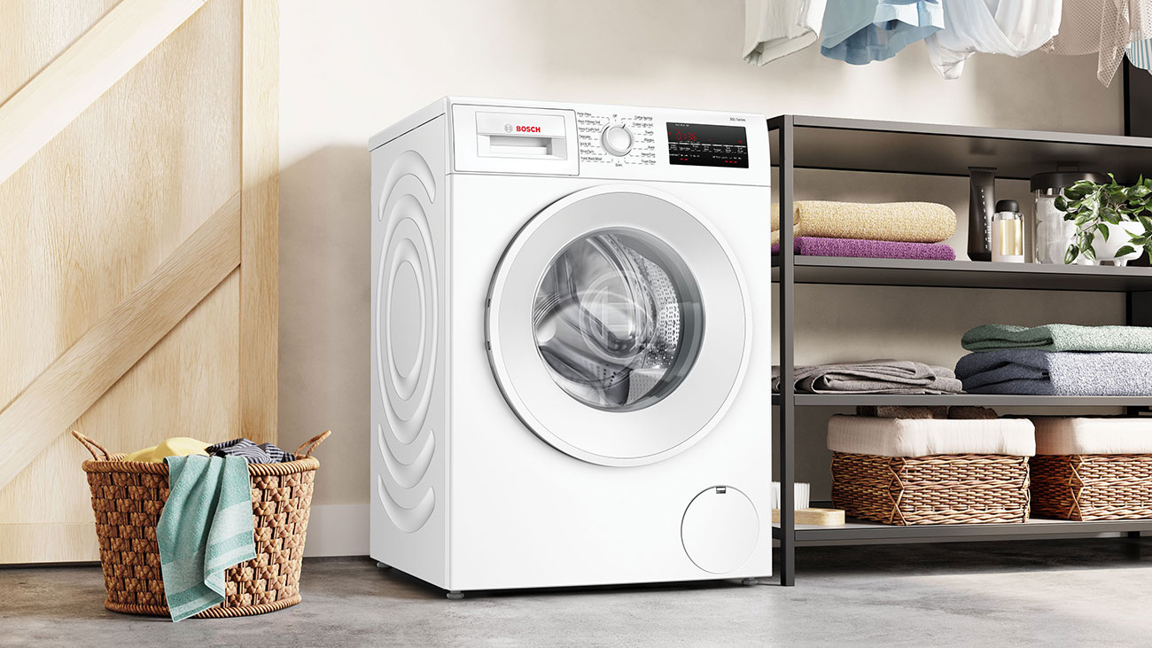 Bosch 300 Series Compact Washer 24-Inch in White - WGA14400UC