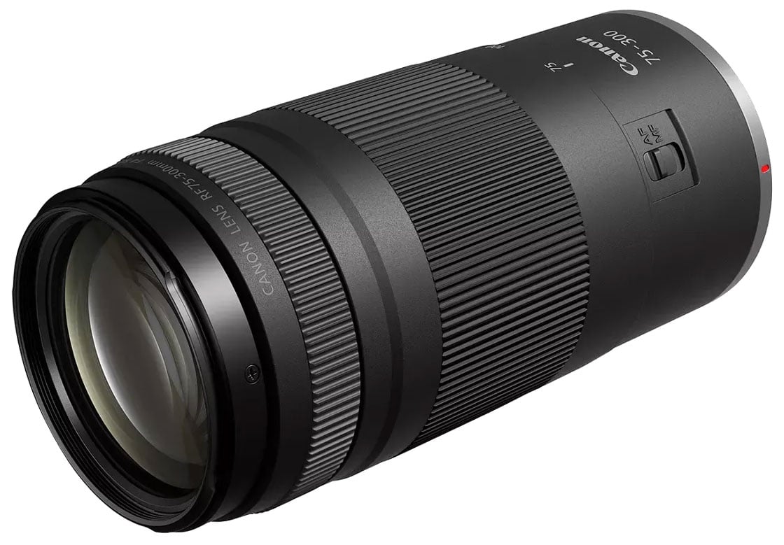 Canon RF Camera Lens 75-300mm f/4-5.6 in Black - 7155C002