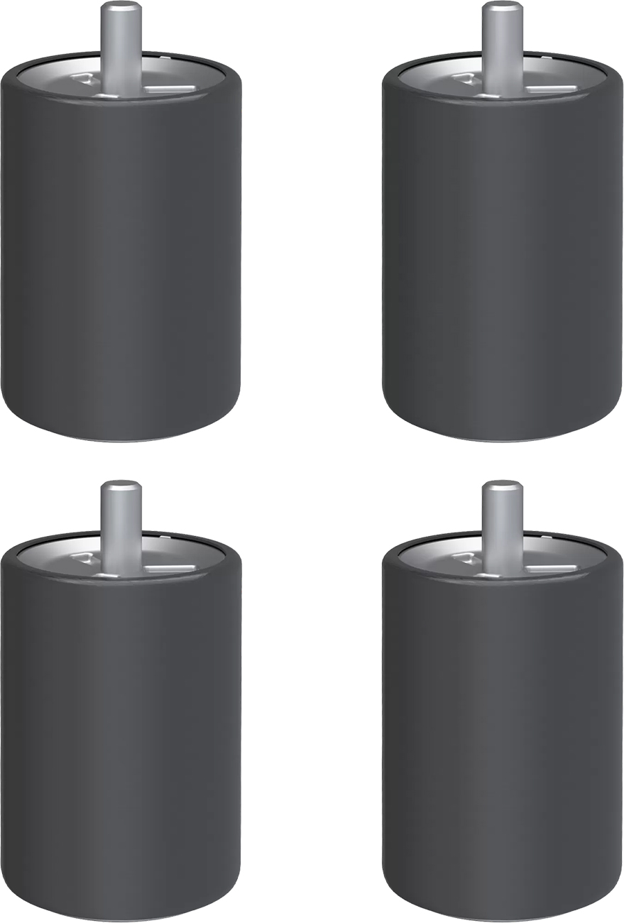Bosch 4-Piece Black Stainless Steel Feet For 30\" & 36\" Range - HEZ8LLUC