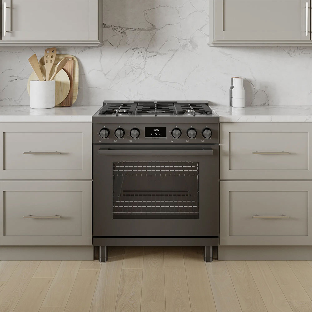Bosch 4-Piece Black Stainless Steel Feet For 30\" & 36\" Range - HEZ8LLUC