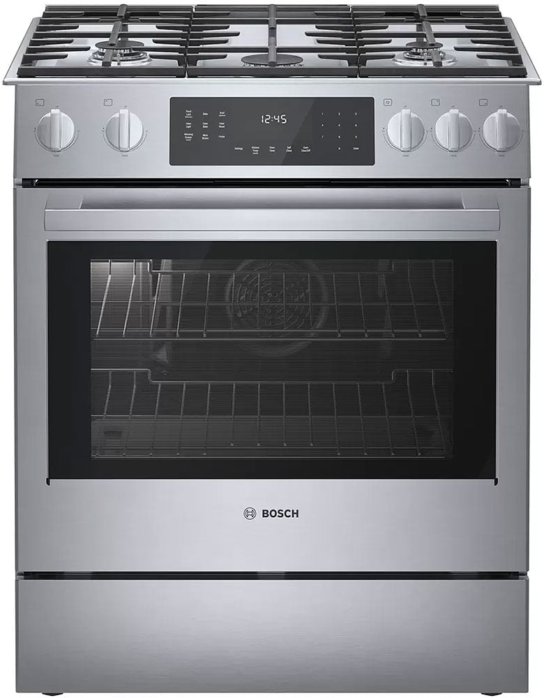 Bosch Benchmark Series 30 In. Stainless Steel Slide-In Gas Range - HGIP056UC