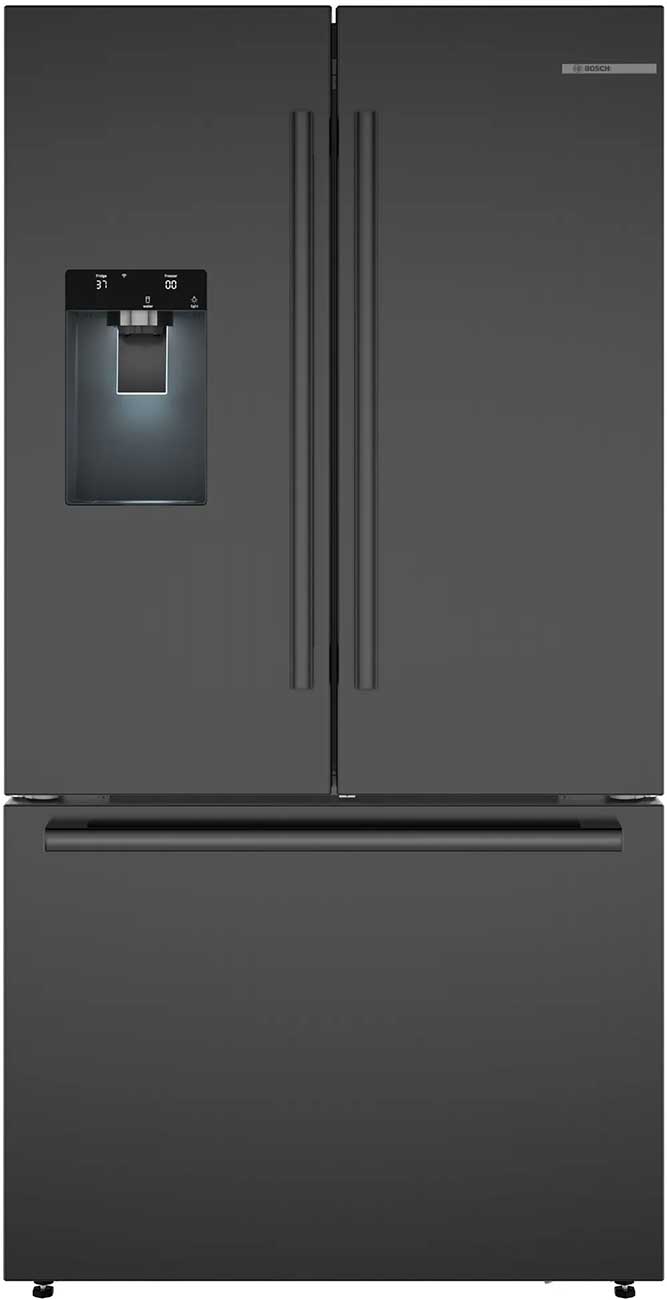 Bosch 500 Series 21.6 Cu. Ft. French Door Bottom Mount Refrigerator 36-Inch in Black Stainless Steel - B36CD52SNB