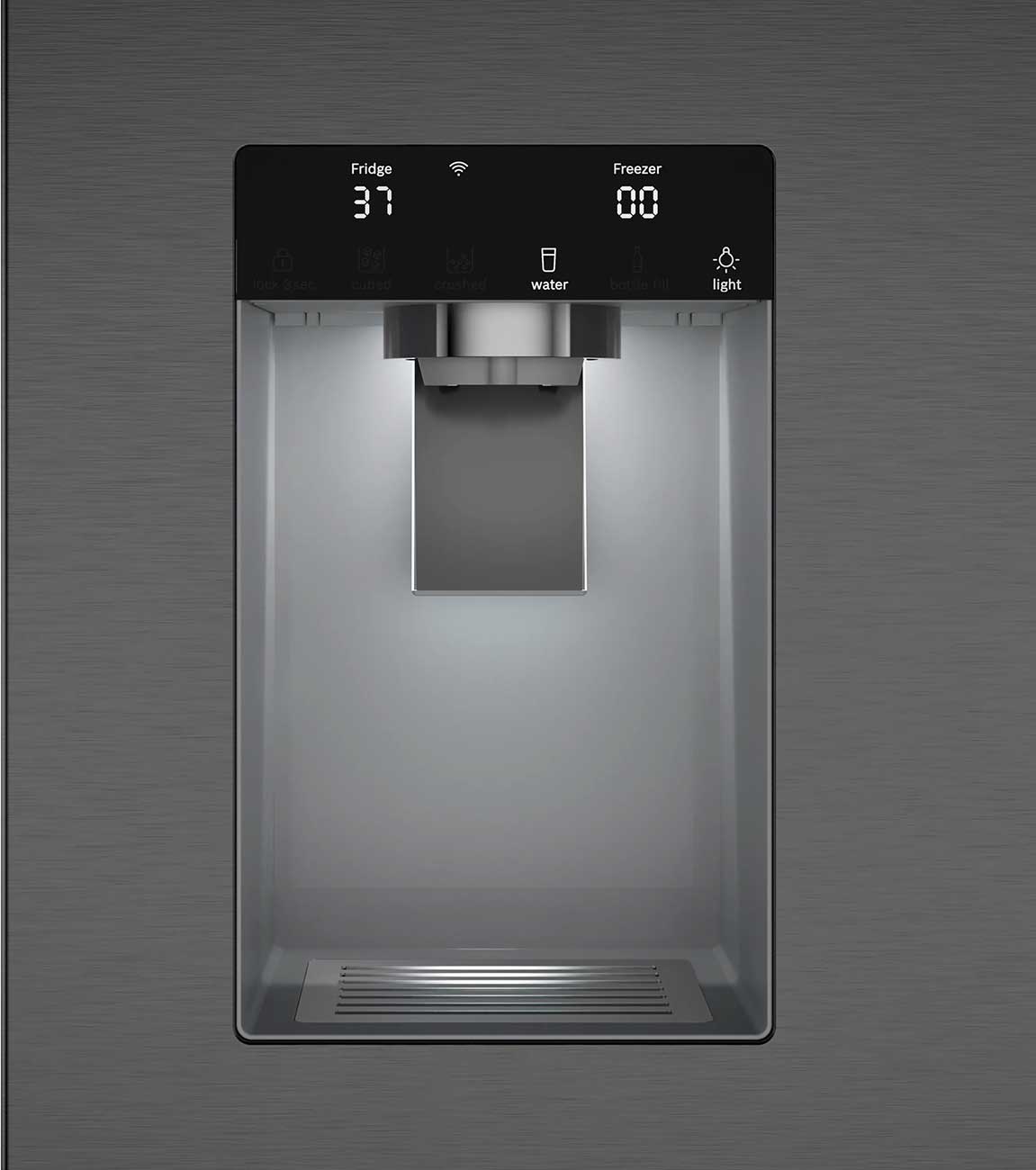 Bosch 500 Series 21.6 Cu. Ft. French Door Bottom Mount Refrigerator 36-Inch in Black Stainless Steel - B36CD52SNB