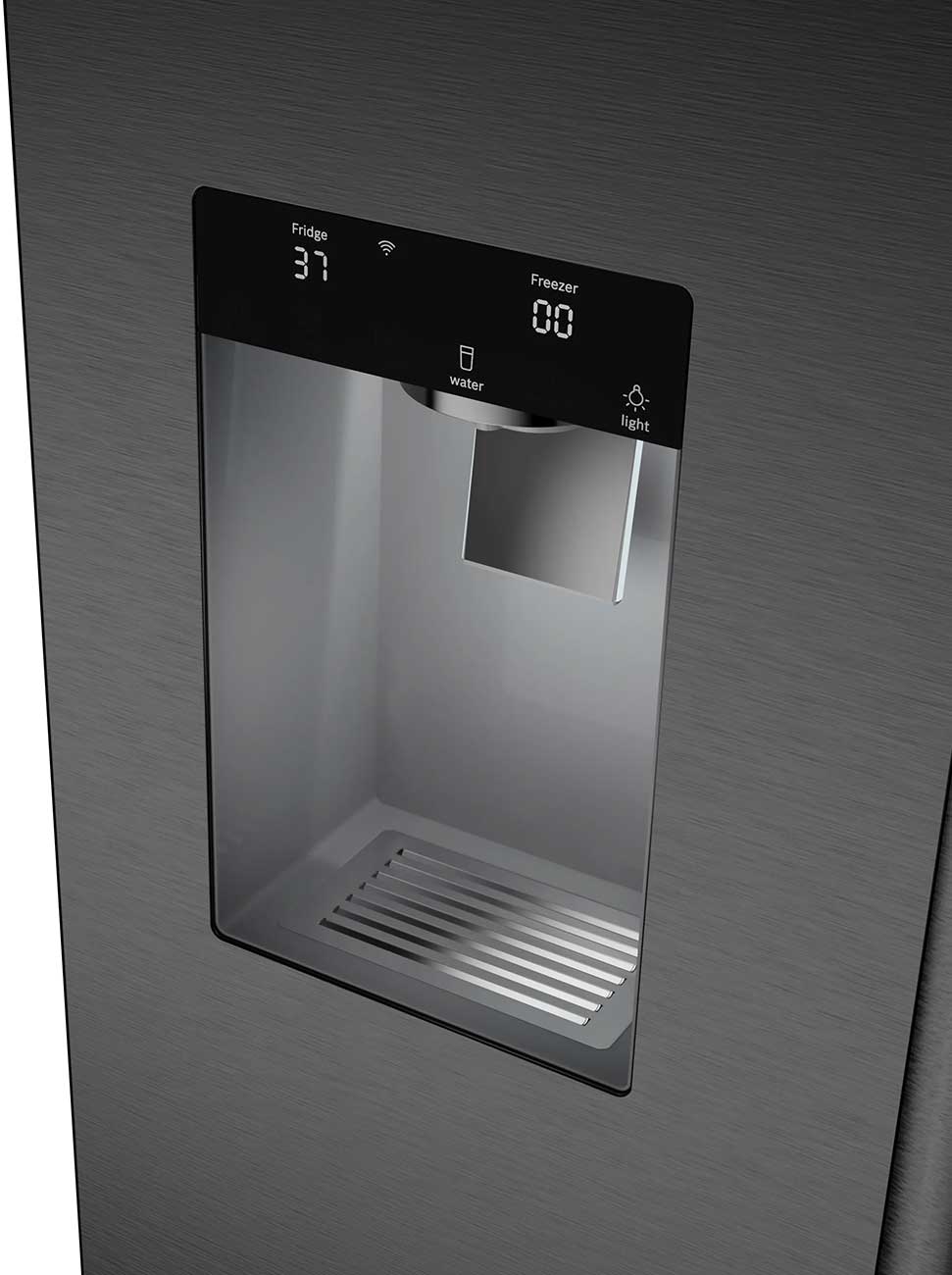 Bosch 500 Series 21.6 Cu. Ft. French Door Bottom Mount Refrigerator 36-Inch in Black Stainless Steel - B36CD52SNB