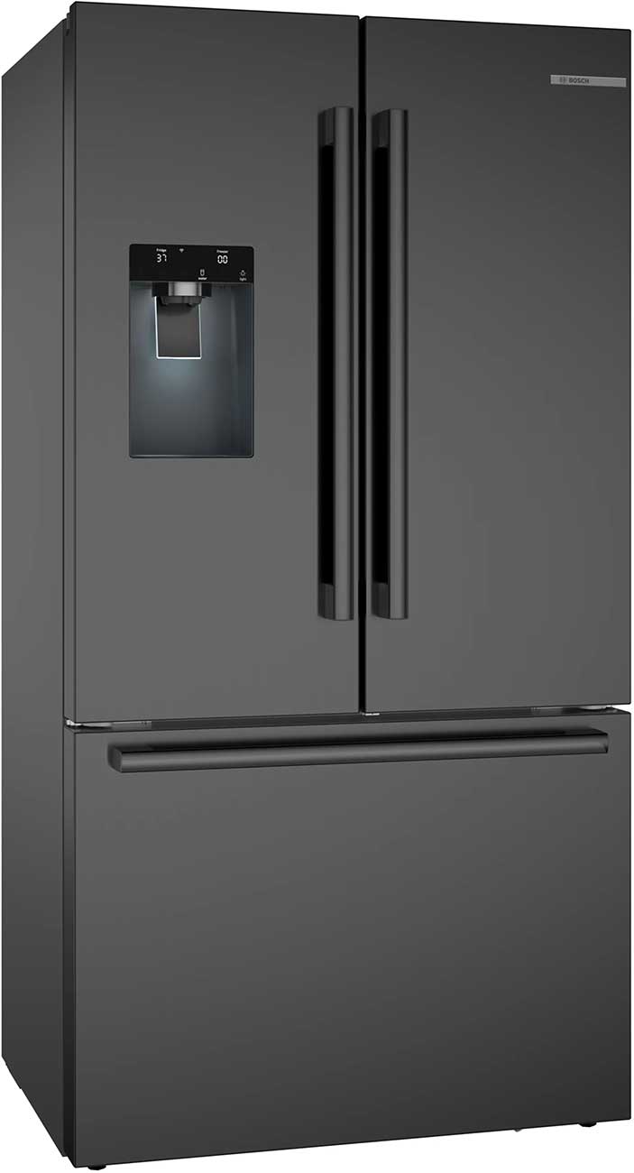 Bosch 500 Series 21.6 Cu. Ft. French Door Bottom Mount Refrigerator 36-Inch in Black Stainless Steel - B36CD52SNB