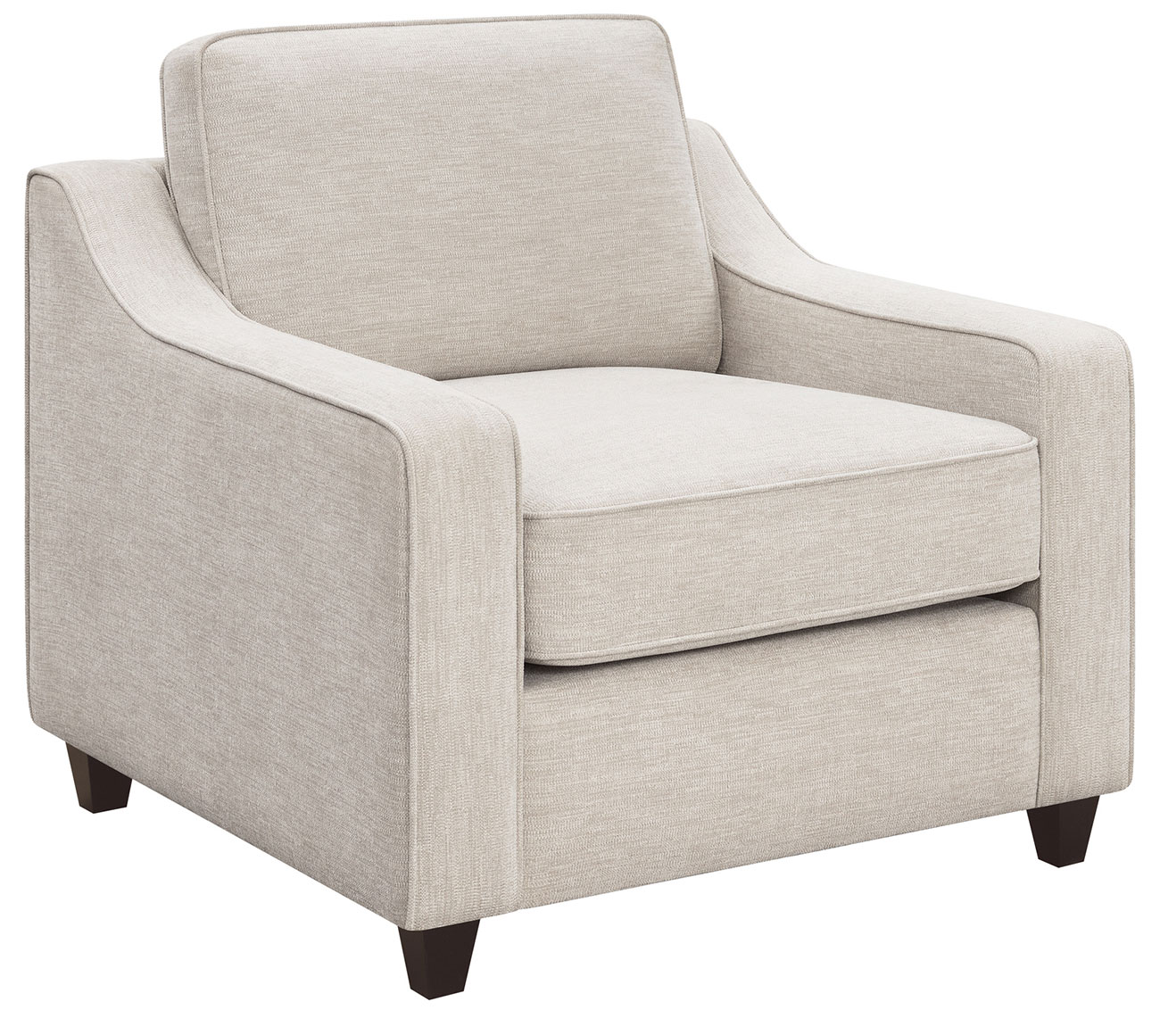 Coaster Furniture Christine Upholstered Cushion Back Chair in Beige Finish - 552063
