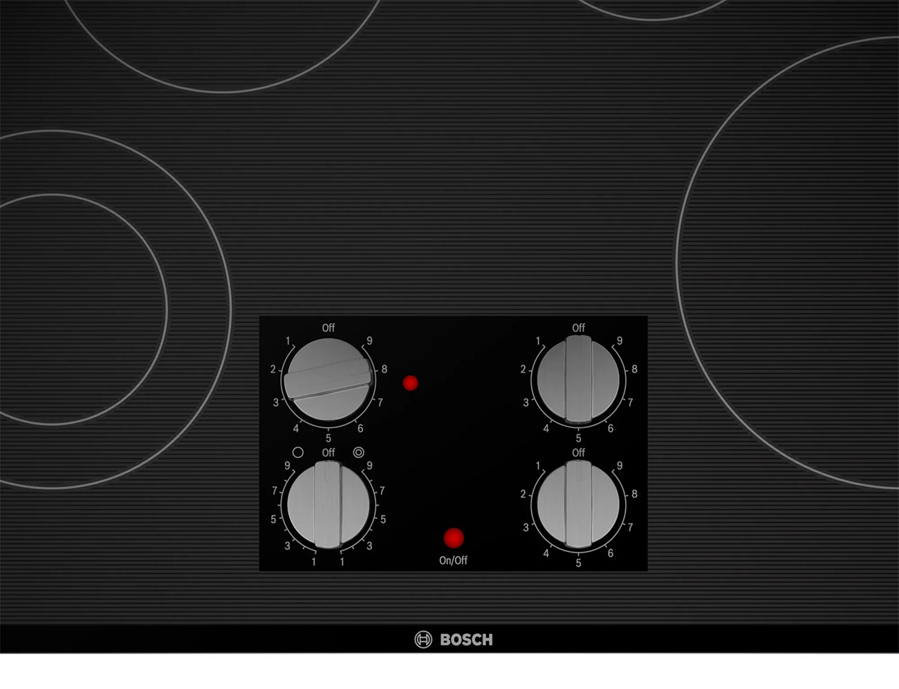 Bosch 500 Series 30\" Black Frameless Electric Cooktop - NEM5066UC