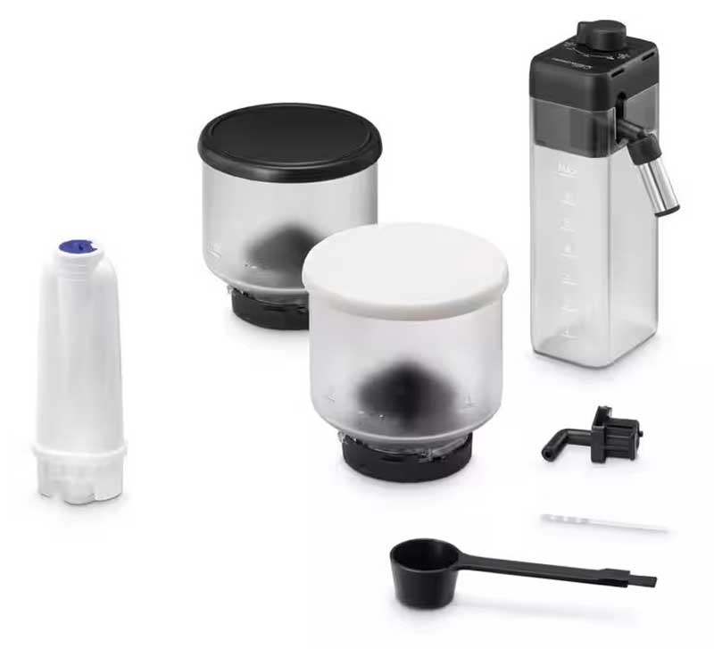 DeLonghi Rivelia Automatic Coffee Maker in Arctic White - EXAM44055W