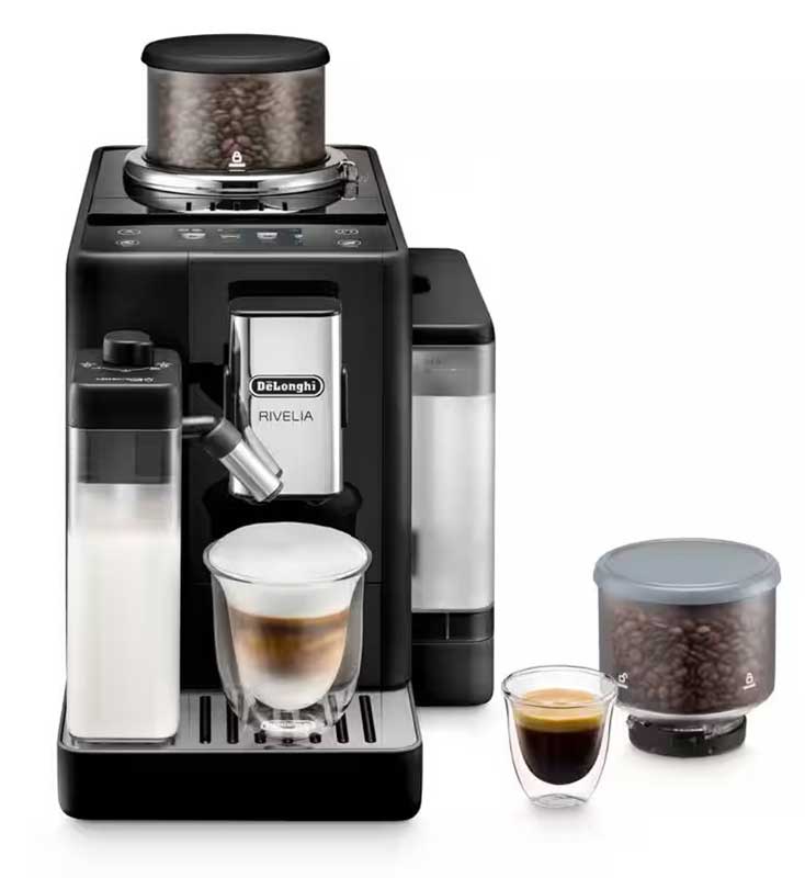 DeLonghi Rivelia Automatic Coffee Maker in Onyx Black - EXAM44055B