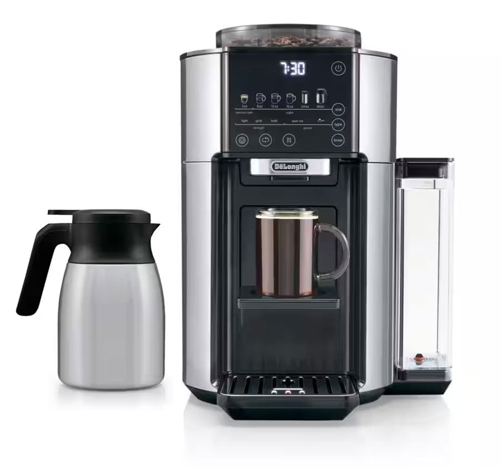 DeLonghi TrueBrew Drip Coffee Maker with Thermal Carafe in Stainless Steel - CAM51035M
