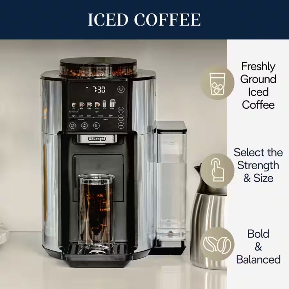 DeLonghi TrueBrew Drip Coffee Maker with Thermal Carafe in Stainless Steel - CAM51035M