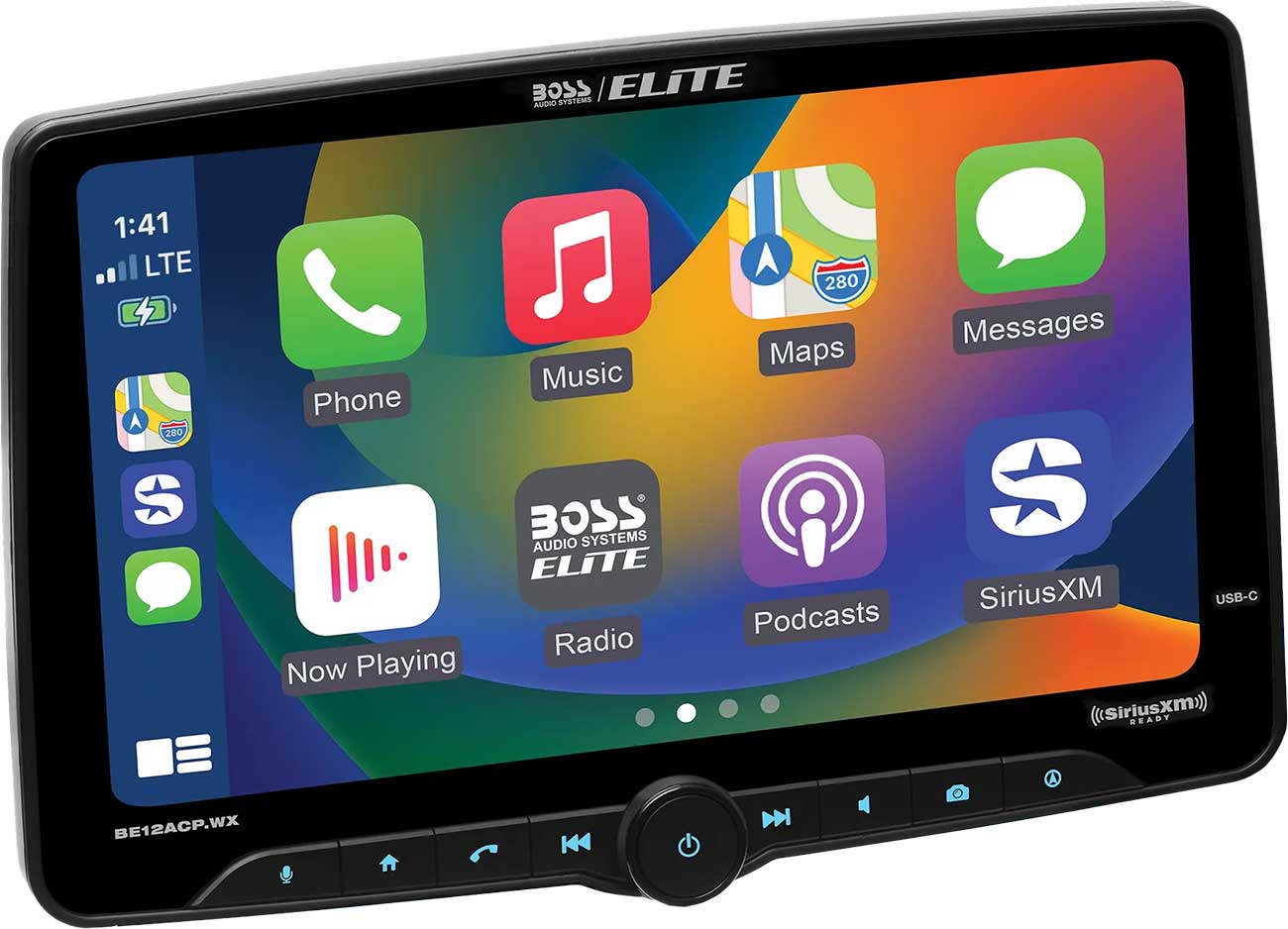 BOSS Audio Systems Elite Digital Multimedia Receiver 12-Inch Wireless Apple CarPlay and Android Auto - BE12ACP.WX