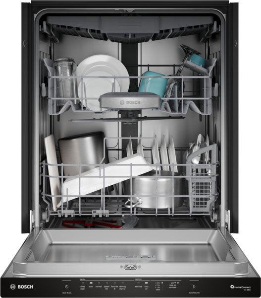 Bosch 500 Series Pocket Handle Dishwasher 24-Inch Wide in Black - SHP65DM6N 3 Bosch 500 Series Pocket Handle Dishwasher 24-Inch Wide in Black - SHP65DM6N