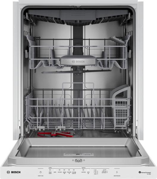 Bosch 500 Series Pocket Handle Dishwasher 24-Inch Wide in White - SHP65DM2N