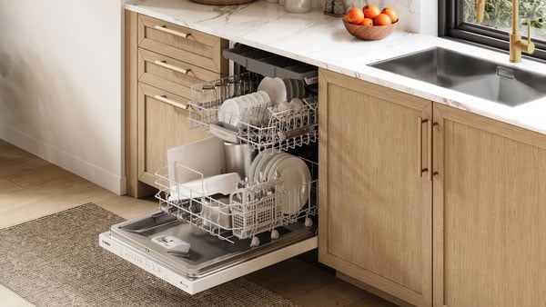 Bosch 500 Series Pocket Handle Dishwasher 24-Inch Wide in White - SHP65DM2N 23 Bosch 500 Series Pocket Handle Dishwasher 24-Inch Wide in White - SHP65DM2N