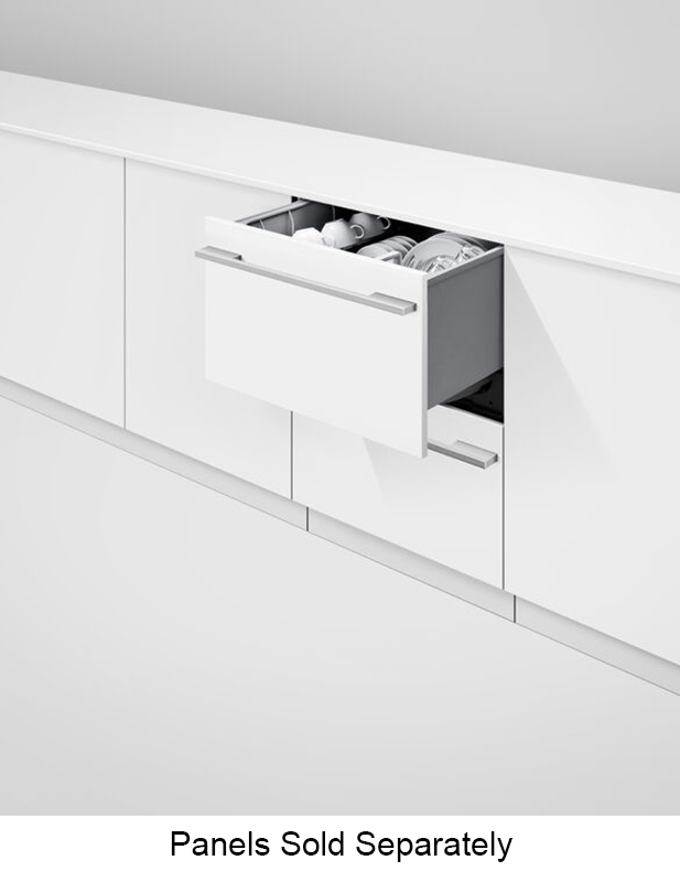 Fisher & Paykel ADA Series 9 24\" Custom Panel Integrated Double DishDrawer Dishwasher - DD24DI9N