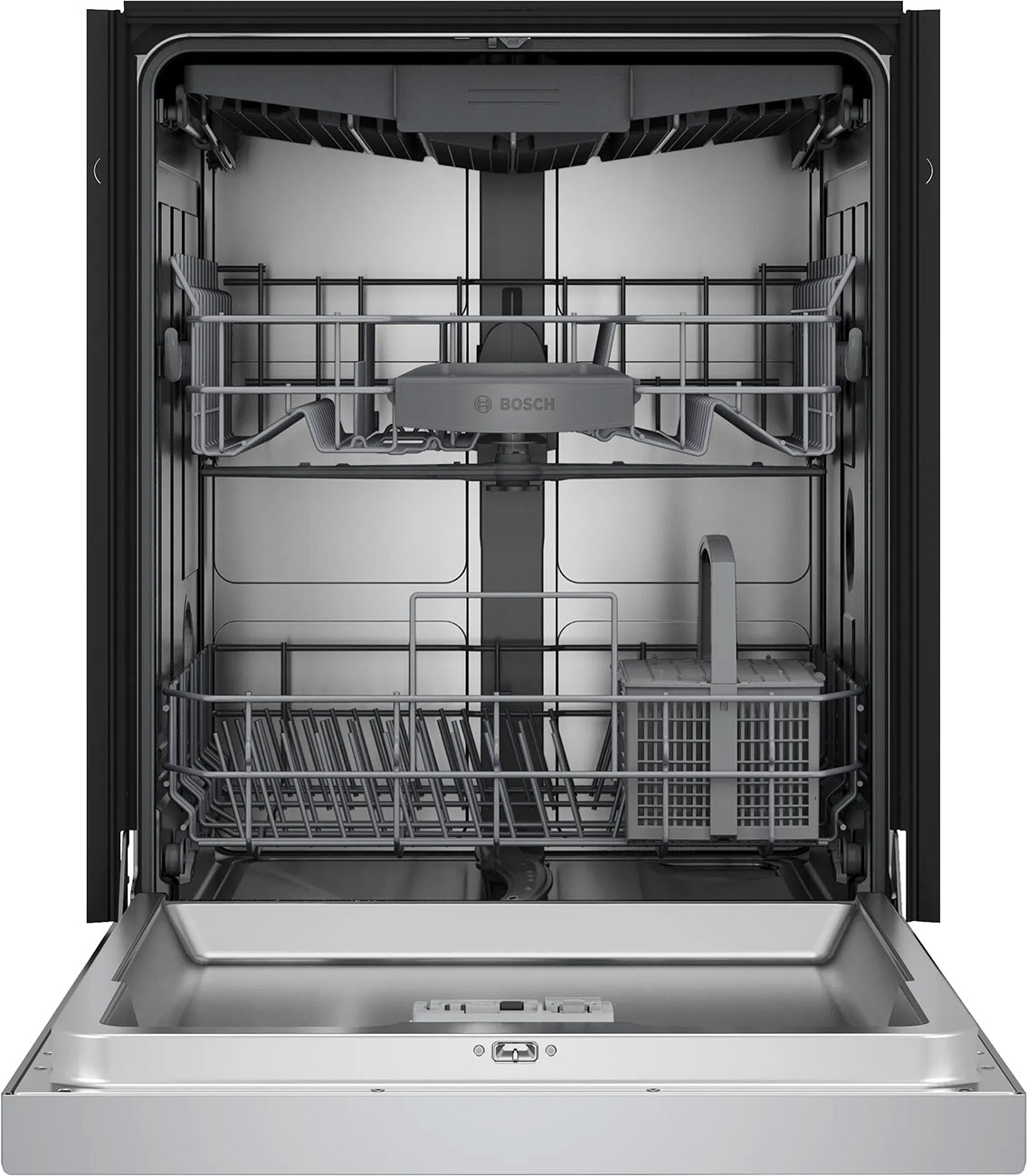 Bosch 300 Series Dishwasher 24-Inch in Anti-Fingerprint Stainless Steel - SHE43DM5N