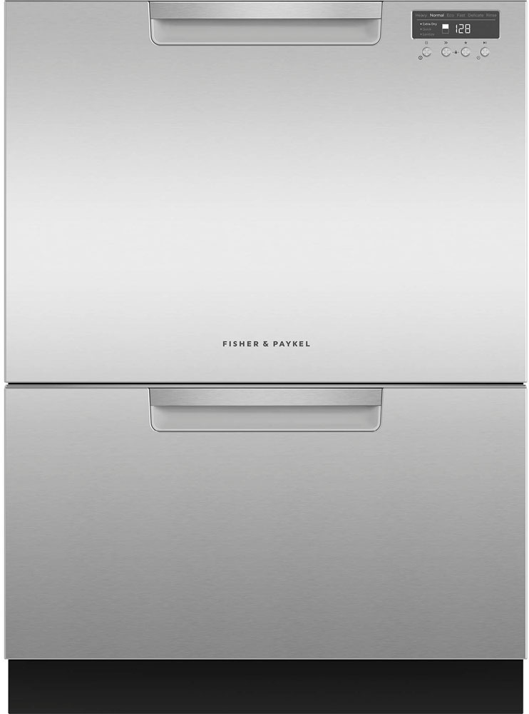 Fisher & Paykel Series 7 24\" Stainless Steel Tall Double DishDrawer Dishwasher - DD24DCHTX9N