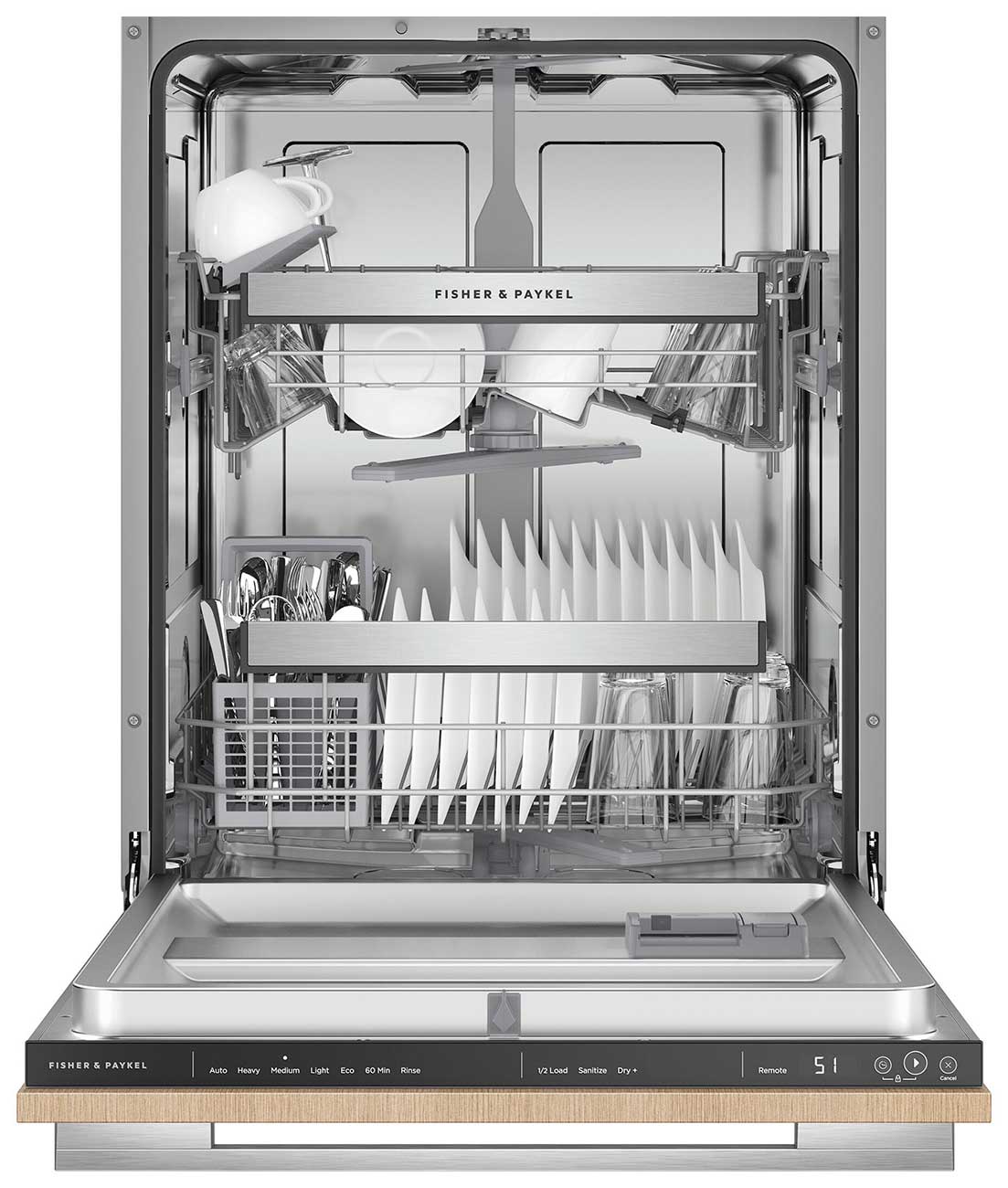 Fisher & Paykel Series 7 Dishwasher Integrated, Panel Ready - DW24UT2I2