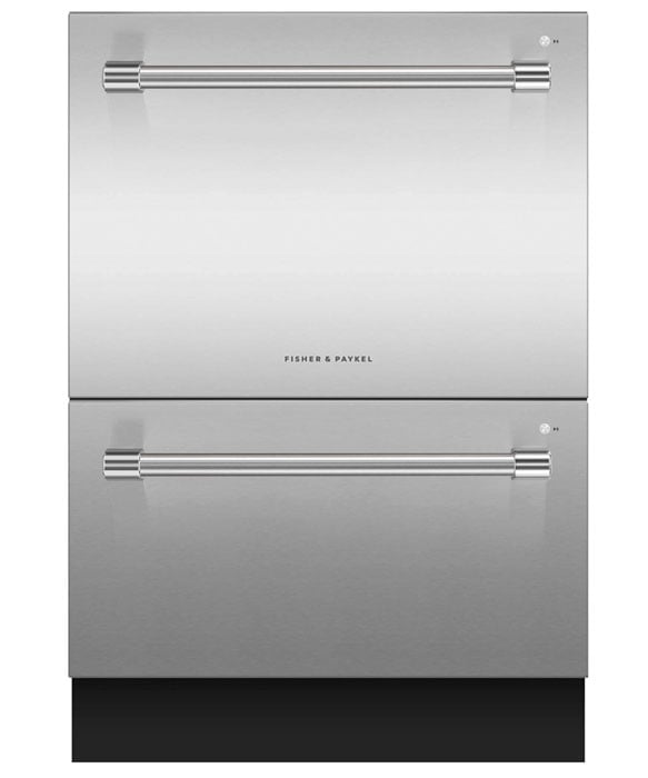 Fisher & Paykel Series 9 24\" Stainless Steel Tall Double DishDrawer Dishwasher - DD24DV2T9N