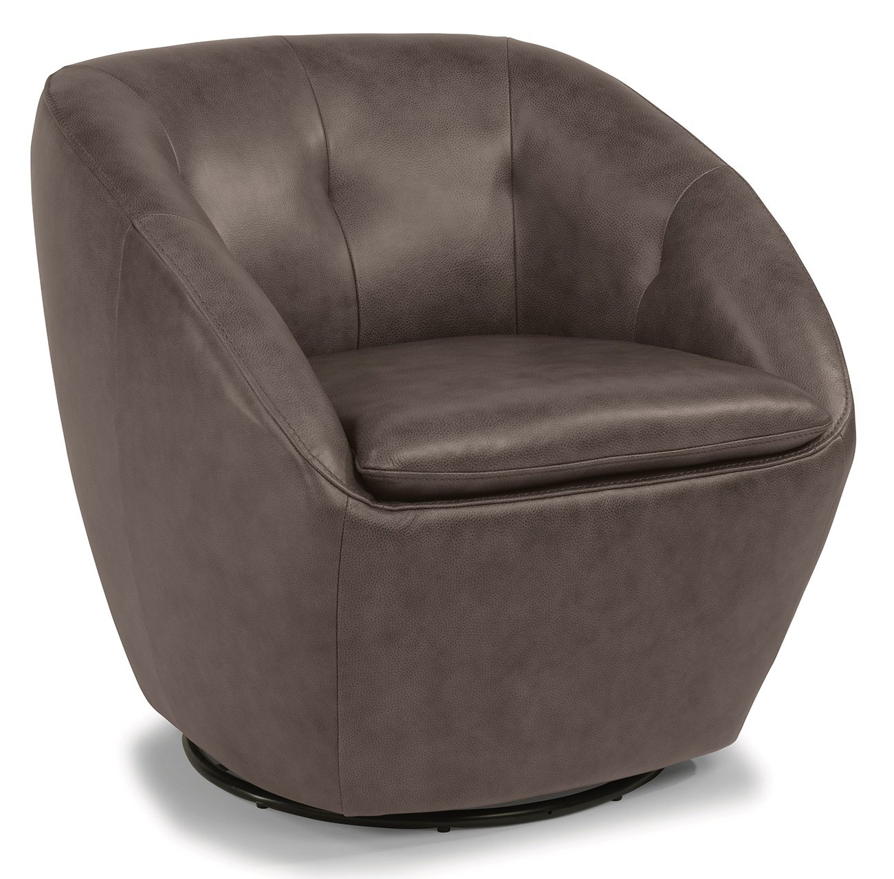 Flexsteel Wade Grain Leather Swivel Chair - 1855-11-637-72