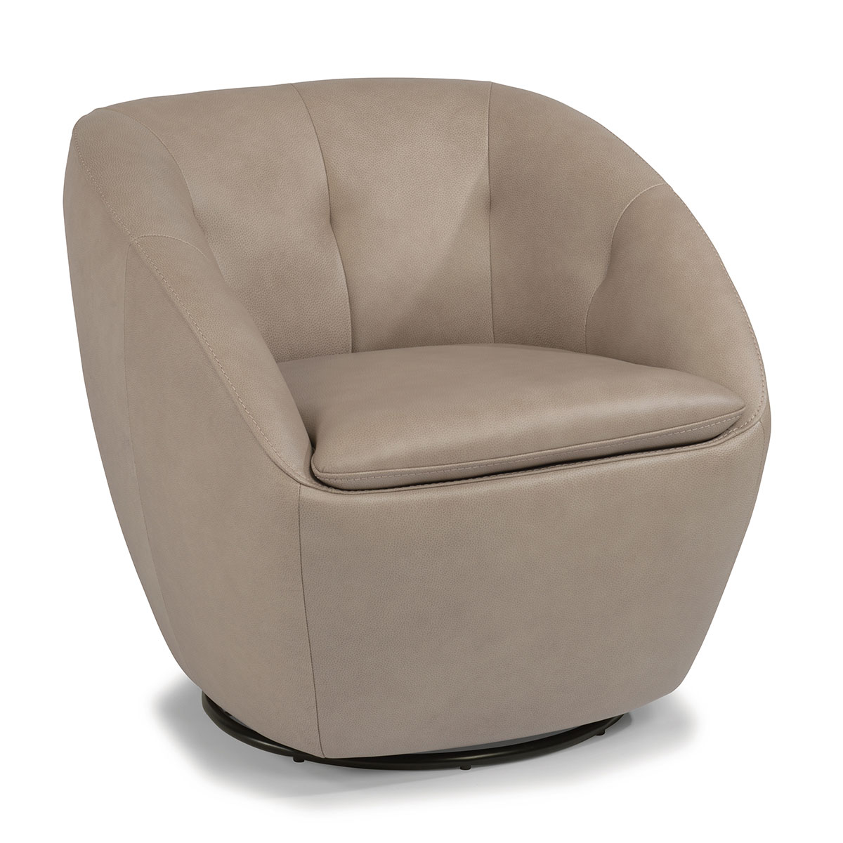 Flexsteel Wade Leather Swivel Chair - 1855-11-637-01