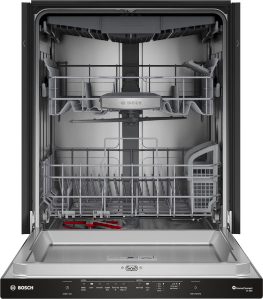 Bosch 500 Series Pocket Handle Dishwasher 24-Inch Wide in Anti-Fingerprint Stainless Steel - SHP65DM5N