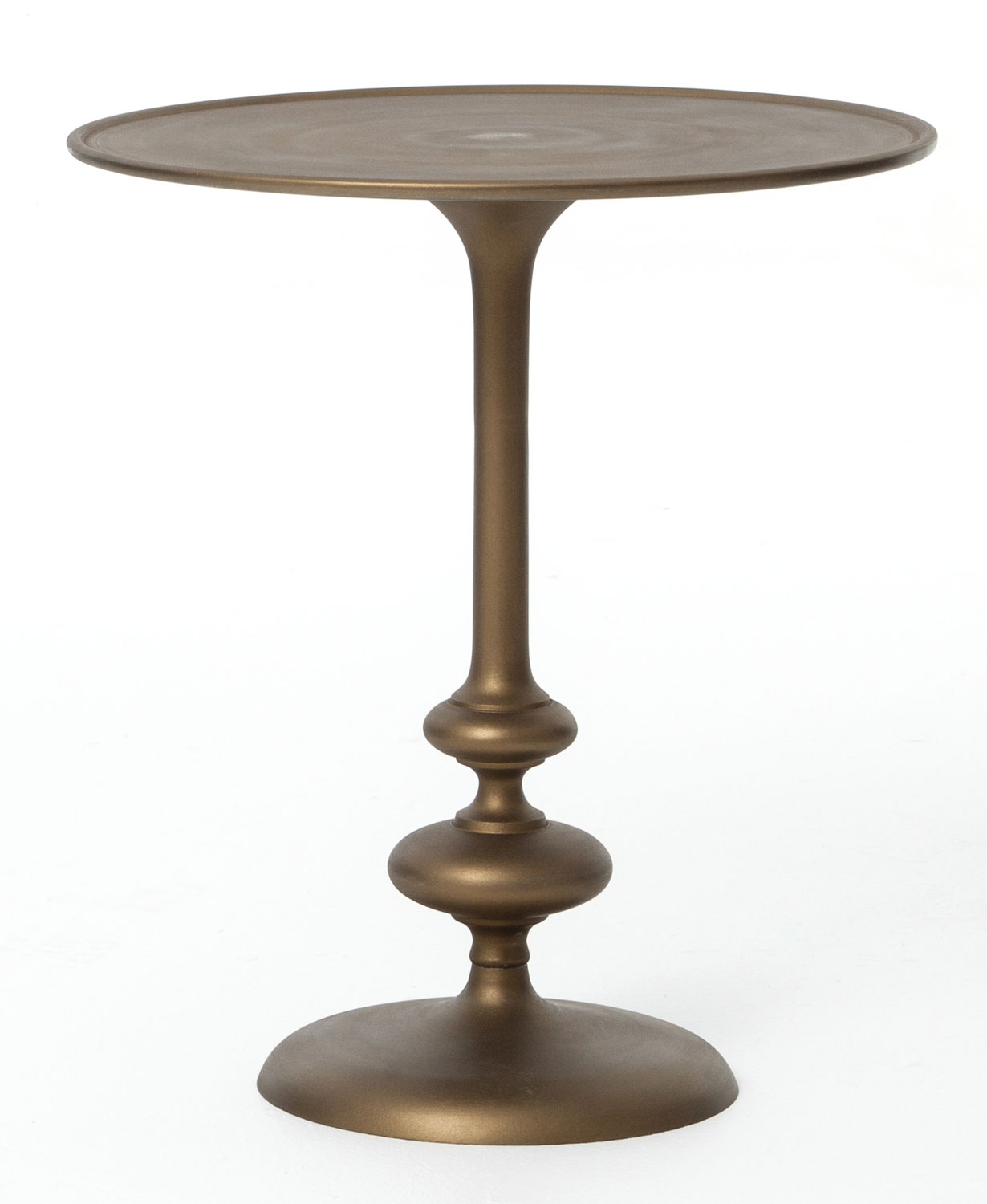 Four Hands Marlow Collection Matchstick Pedestal Side Table  - IMAR-07-MBR