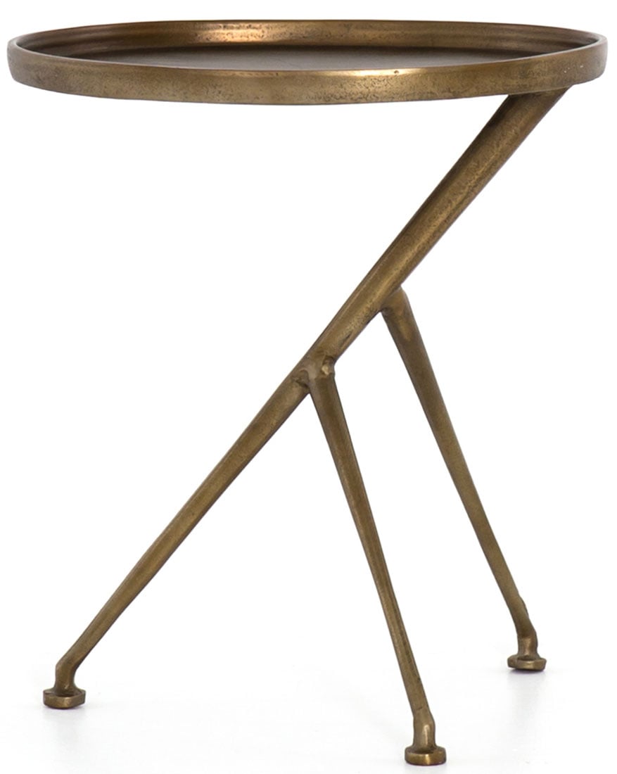 Four Hands Marlow Schmidt Accent Table In Raw Brass Finish - IMAR-112-RBS