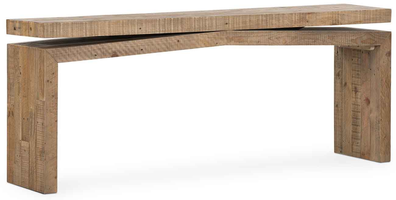 Four Hands Matthes Reclaimed Pine Console Table in Sierra Rustic Natural - 107936-008