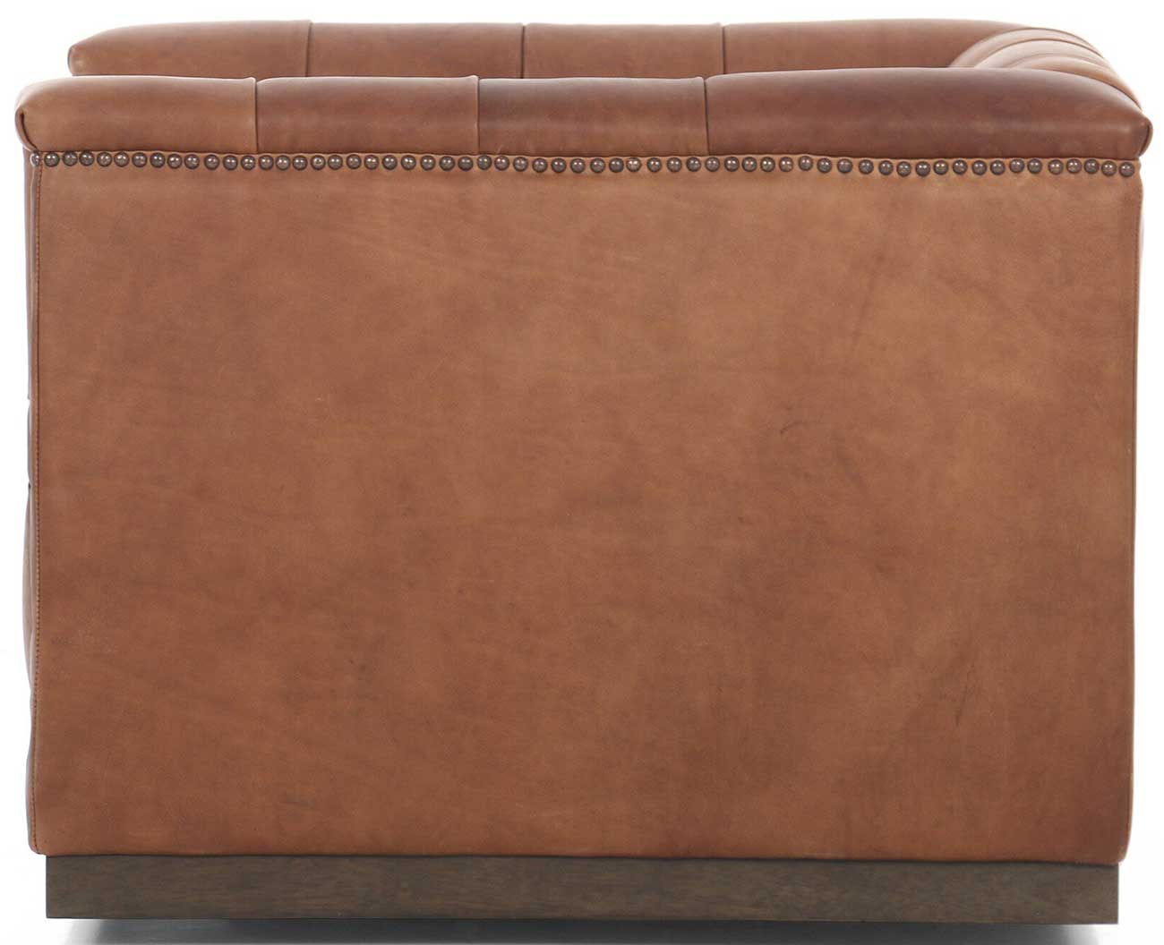 Four Hands Maxx Swivel Chair in Heirloom Sienna Leather - 106176-098
