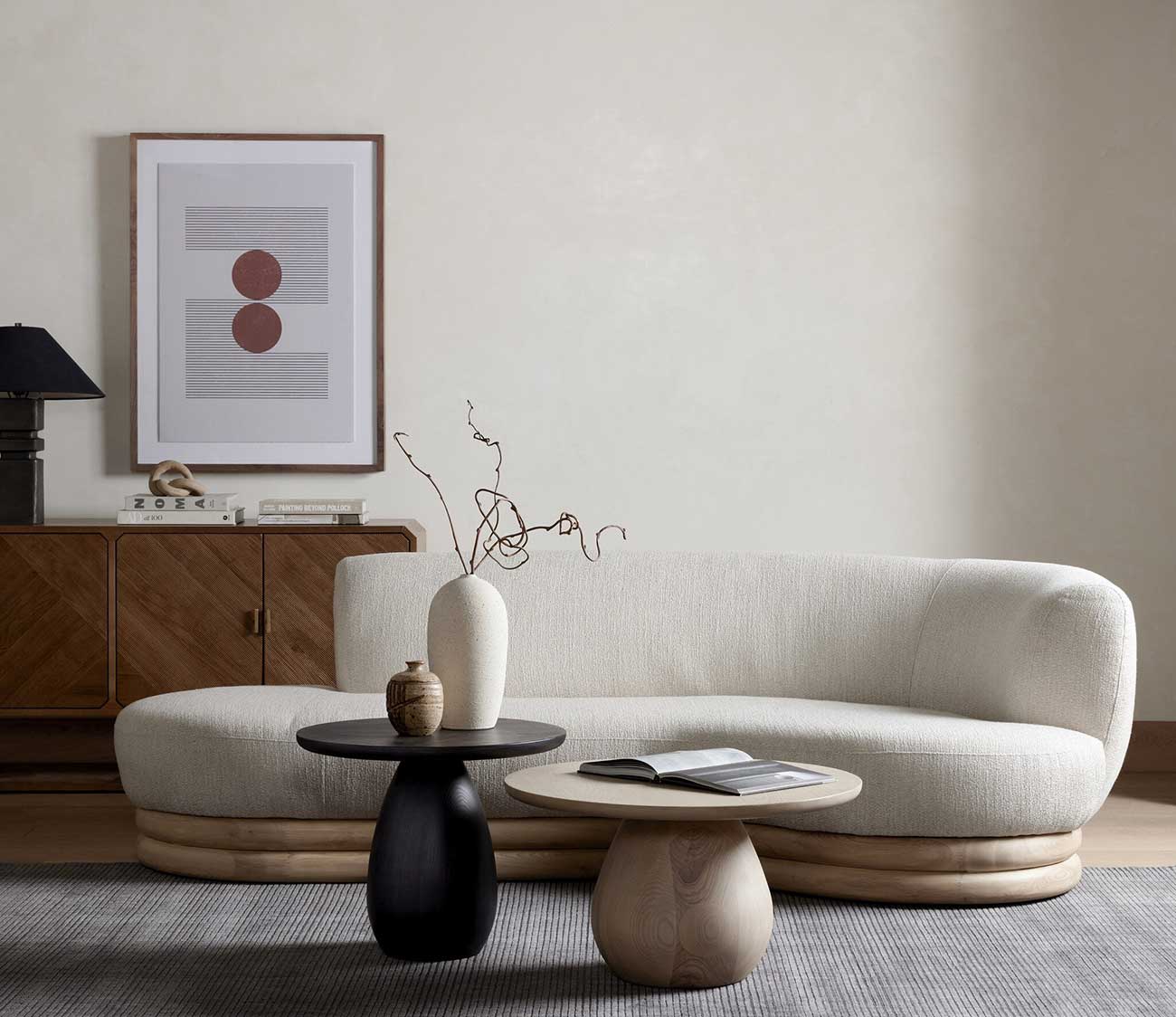 Four Hands Merla Wood Bunching Table in Light Natural Ash Veneer - 230273-001