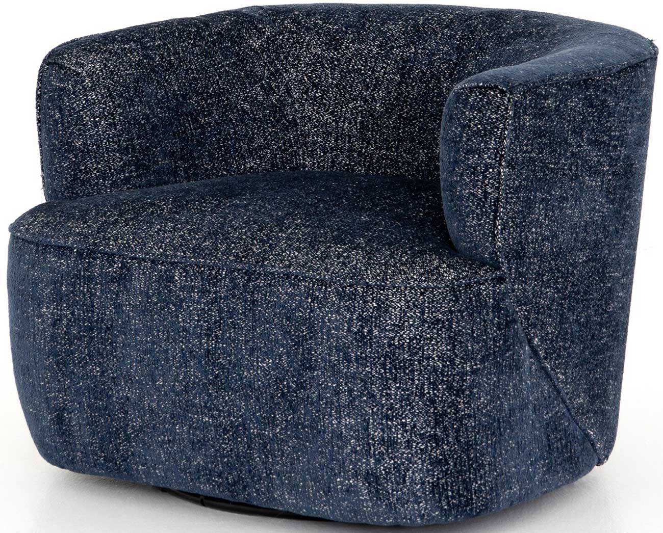 Four Hands Mila Swivel Chair in Comal Azure - UATR-060-817P